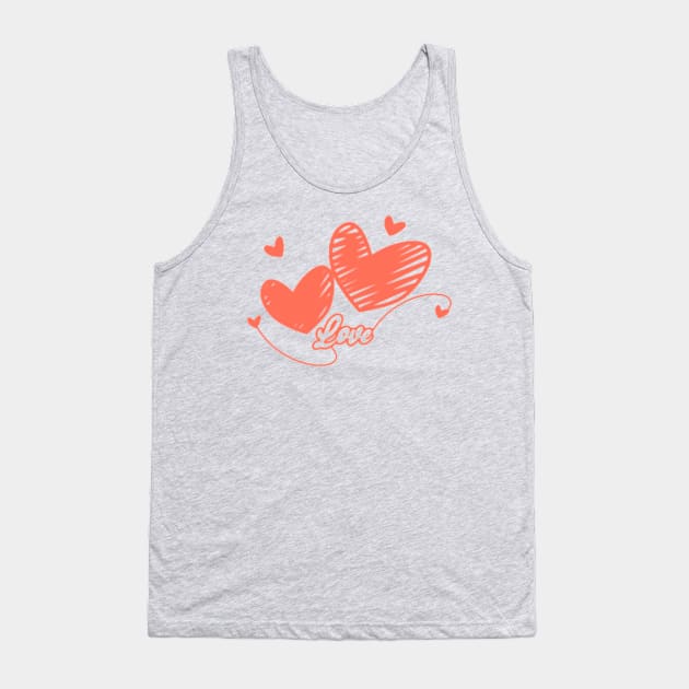 Love Positive Vibes Tank Top by PatBelDesign